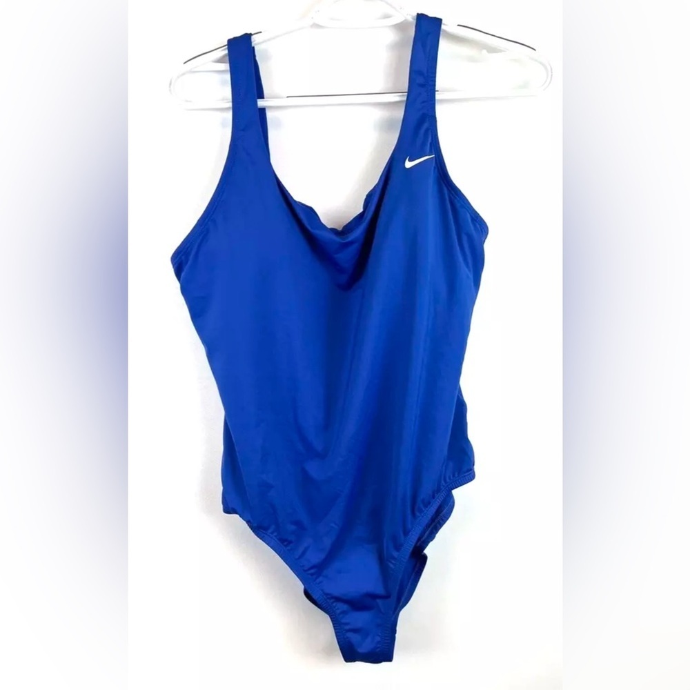 Nike Womens Essential U Back One Piece Swimsuit Royal Size XL